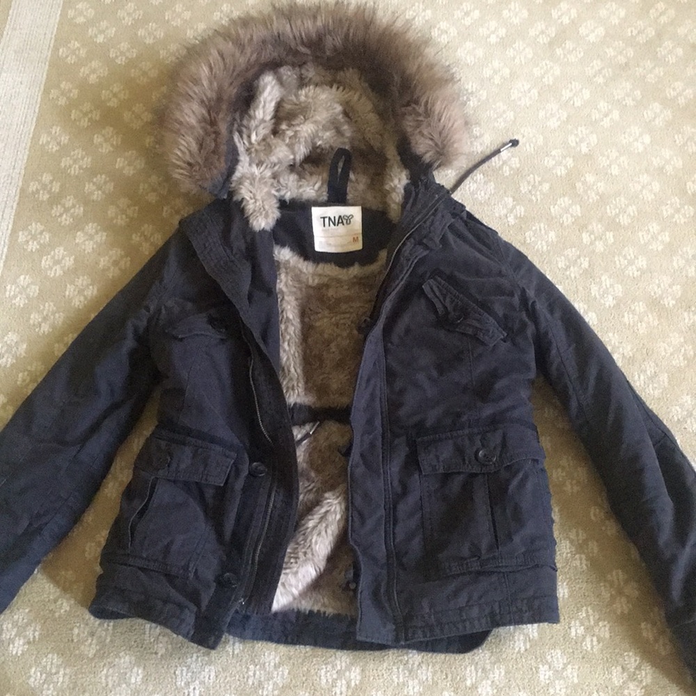 Aritzia navy blue winter coat!